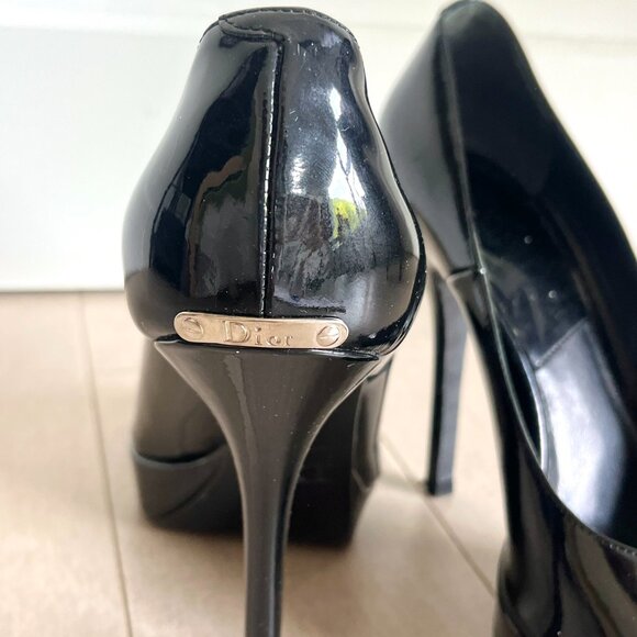 Christian Dior Black Open-toe Heels - John Galliano Era - Picture 4 of 11